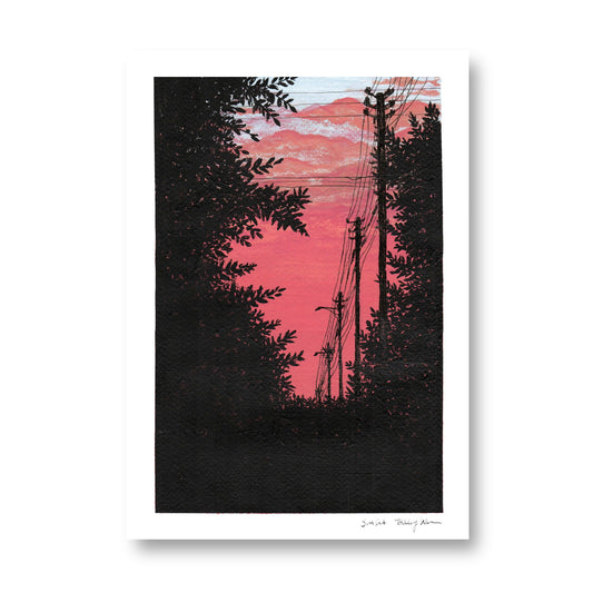 'Pink Sunset' print