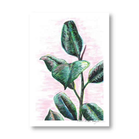 'Rubber Plant' print