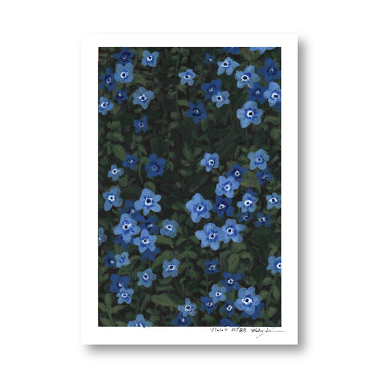 'Forget Me Not' print